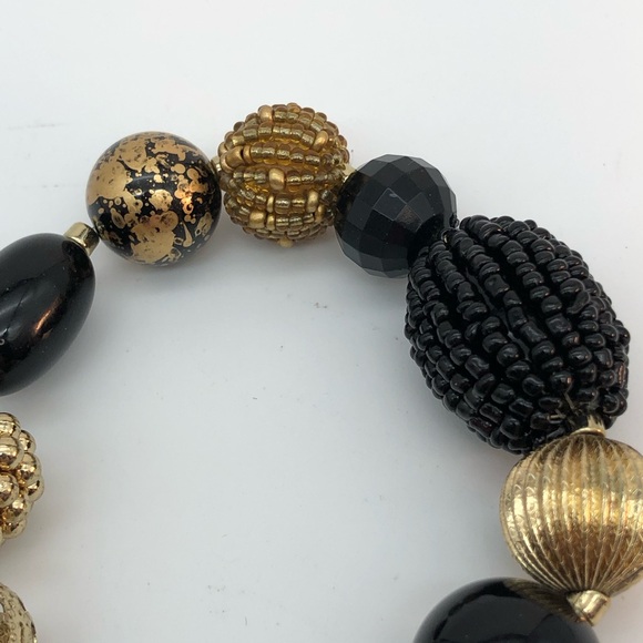 Chico’s Black and Gold beaded stretch bracelet - Picture 7 of 7